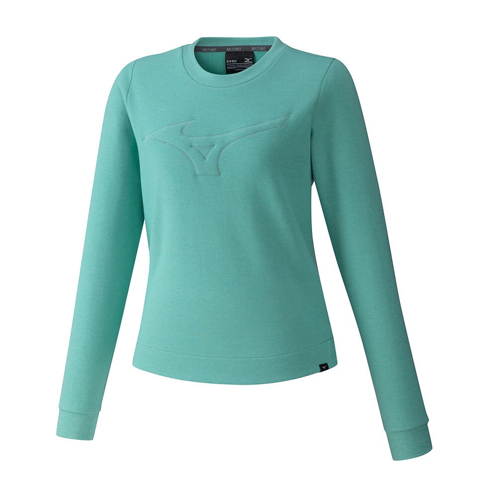 Mizuno Women's Sweashirt RB Crew Mustard - YSZJPAV-63